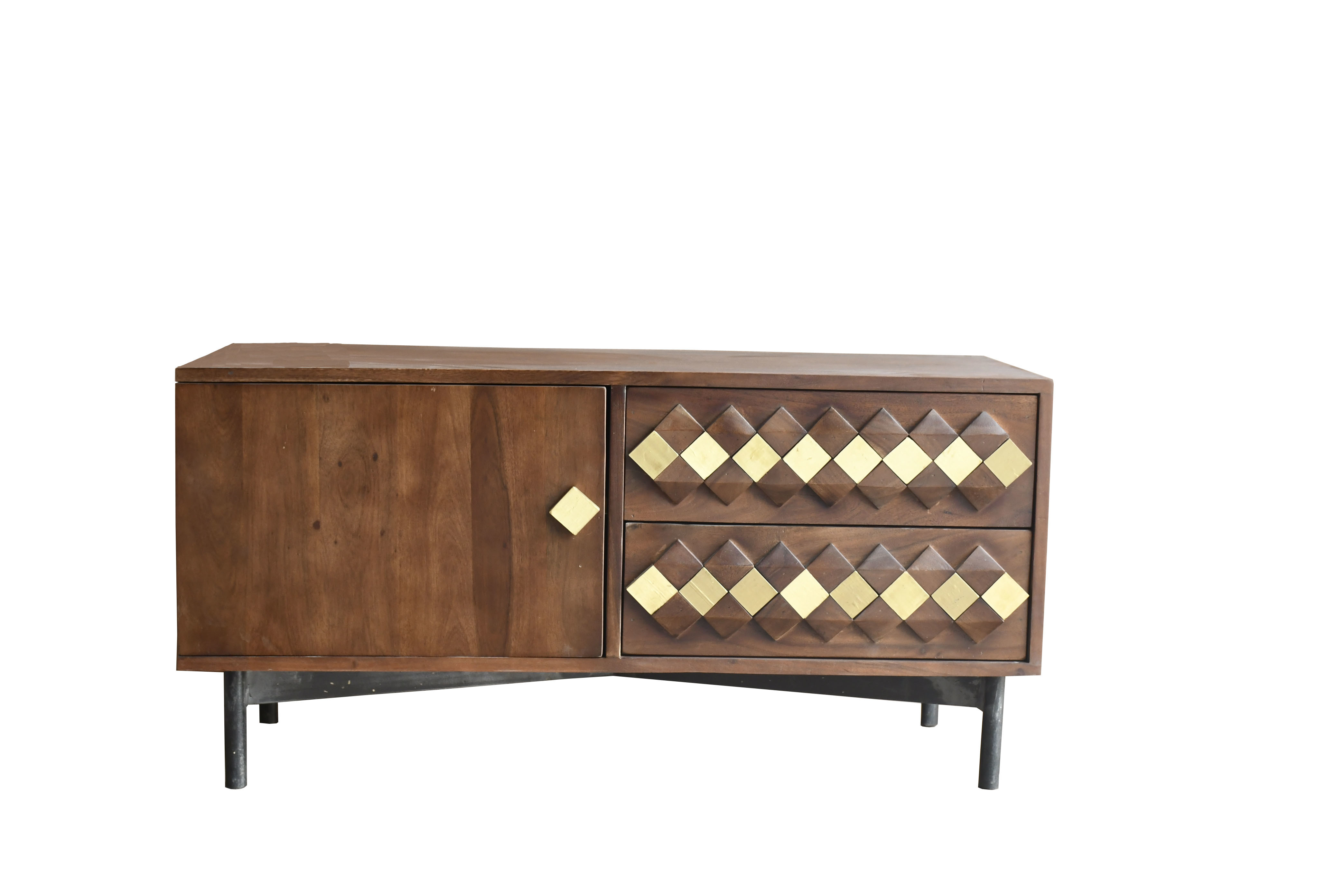 Iron & Wooden TV Cabinet
