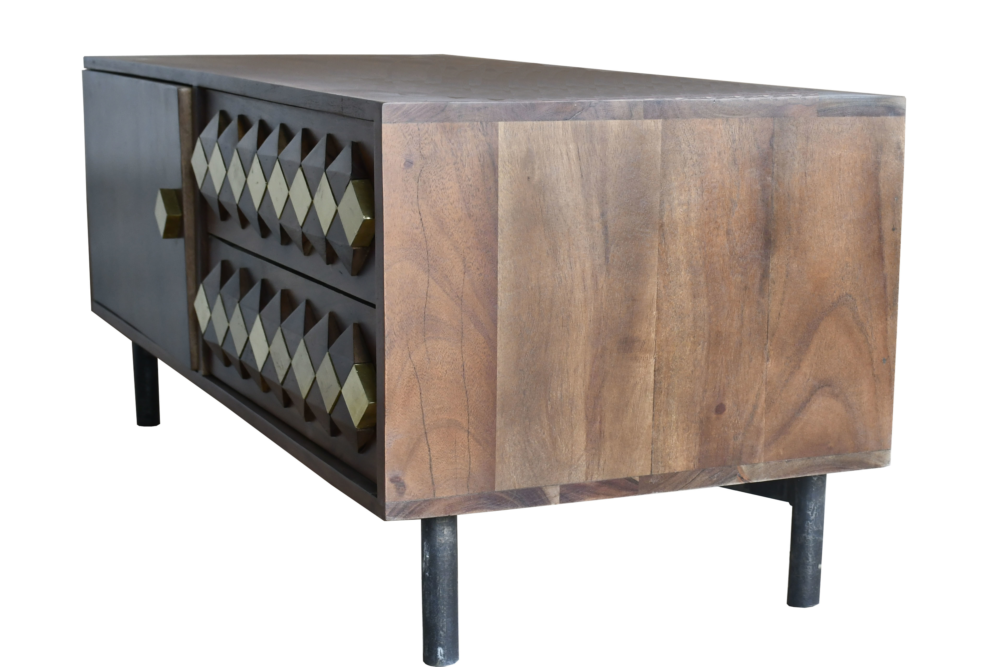 Iron & Wooden TV Cabinet