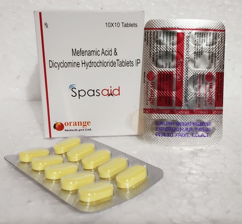 Mefenamic Acid &  Dicyclomine HCL Tablet