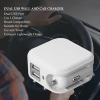 Dual USB Wall and Car Charger