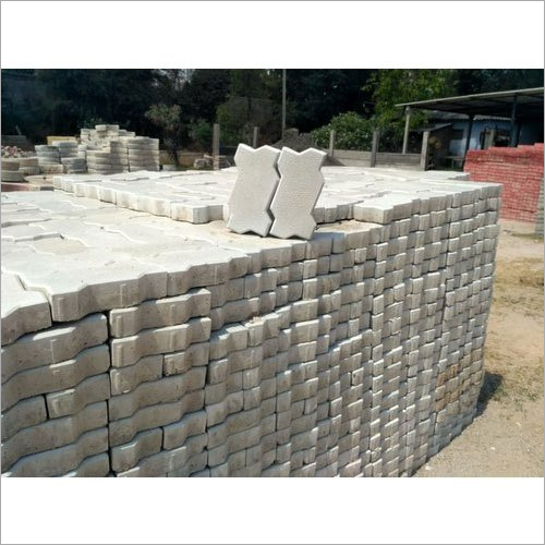 Grey Zig Zag Paver Block