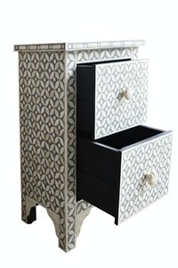Bedside Bone With 2 Drawers