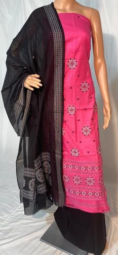 Pure sambalpuri mercerised high quality hand made cotton salwar suit(kurti -2.4 mtrs,width44