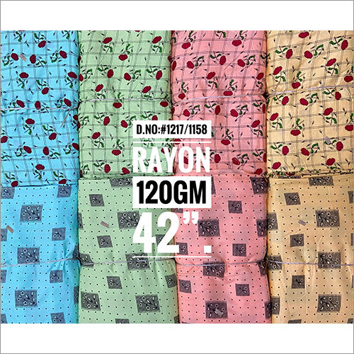 120 GM Printed Rayon Fabric