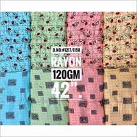 120 GM Printed Rayon Fabric