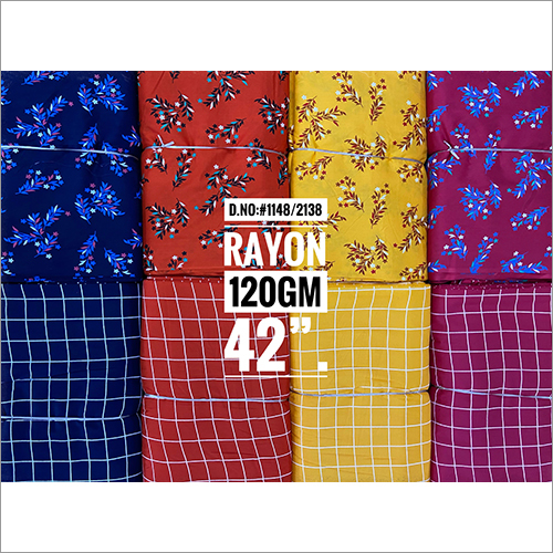 Printed Rayon kurti and Palazzo Fabric