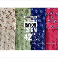 120 gm Mix and Match Rayon printed Fabric