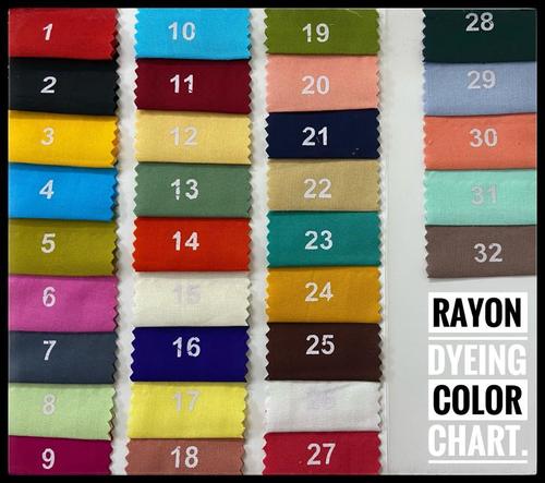 Available In Different Color Rayon Plain Dying For All Quality