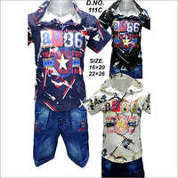 Boys Casual T-Shirt And Shorts Set