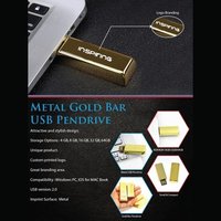 Gold Metal USB Pendrive