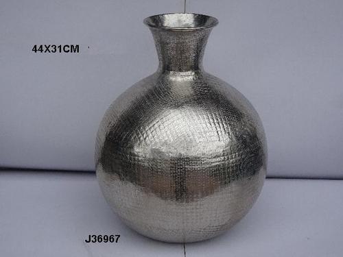 Hammered Aluminium Flower Vase