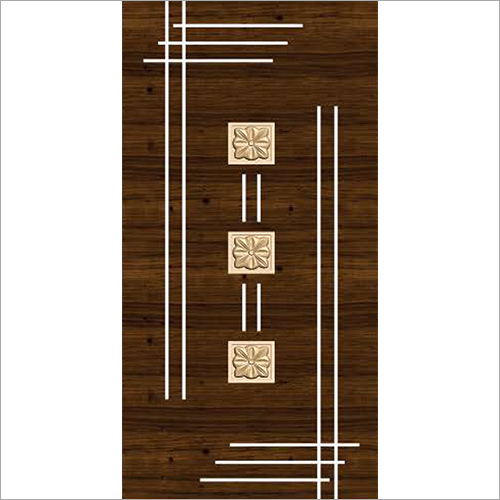 Gloss Wooden Door Paper Print