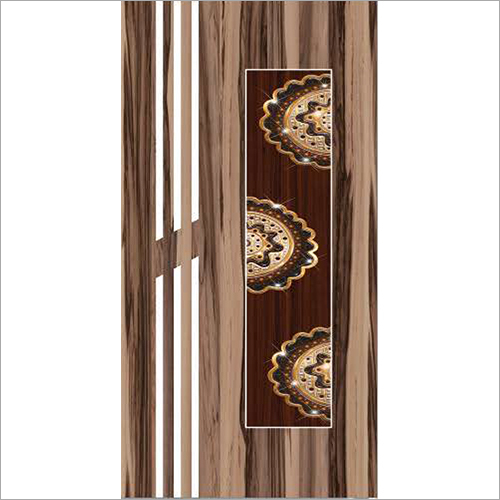 Glossy Brown Door Paper Print