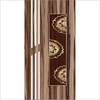 Glossy Brown Door Paper Print