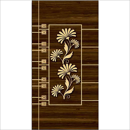 Golden Flower Printed Door Paper