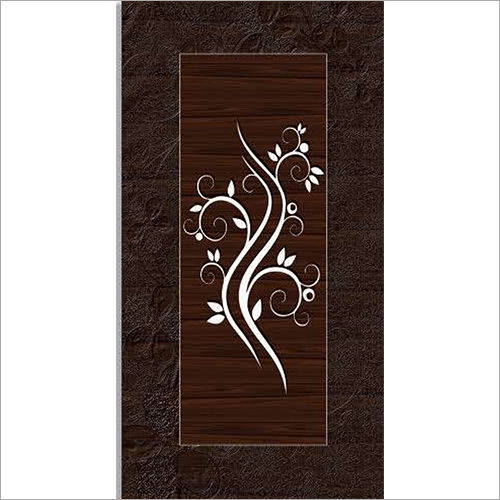 Brown Print Laminated Door Paper