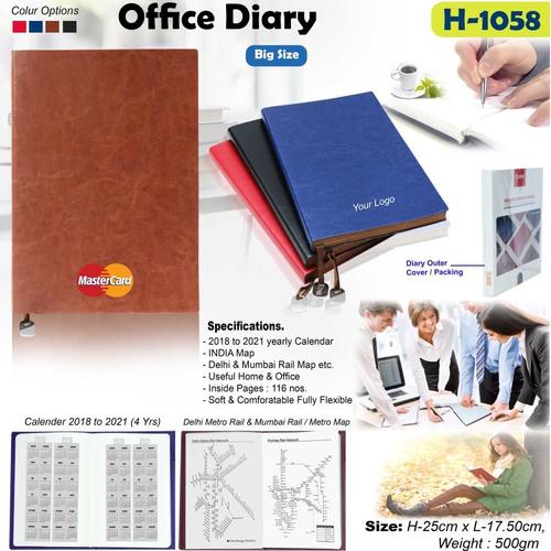 Red Office Diary 1058