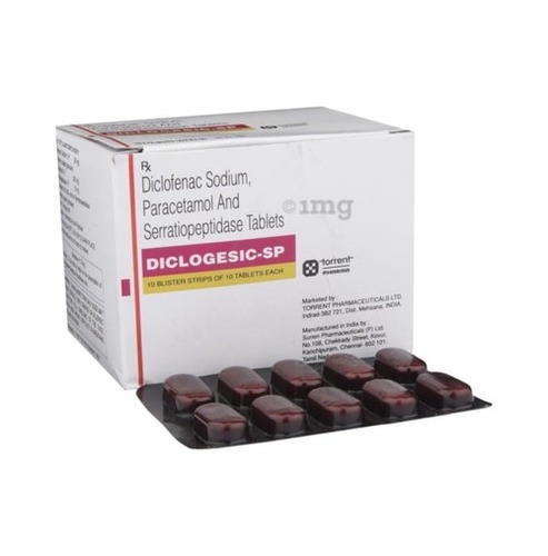 Diclofenac Sodium, Paracetamol & Serratiopeptidase Age Group: Adult