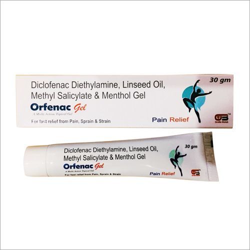Diclofenac Diethylamine, Linseed oil, Methyl salicylate and Menthol gel