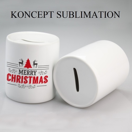 Sublimation Ceramic Money Bank By KONCEPT IMAGING INDIA