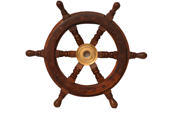 Nautical Wooden Ship Wheel 12 Inch Simple Wooden Ship Wheel For Home Decor, Wall Decor Boat And Ship,