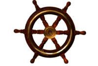 12 Inch Nautical Wooden Ship Wheel