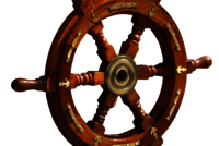Nautical Wooden Ship Wheel