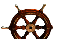 Vintage look Nautical Wooden Ship Wheel