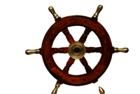 Vintage Nautical Wooden Ship wheel With Brass Handle 15 Inch Wooden Ship Wheel