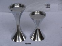 Metal candle holder made in Aluminium with mirror polish