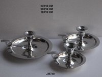 Metal candle holder made in Aluminium with mirror polish