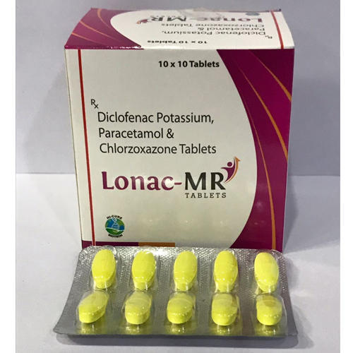Diclofenac, Paracetamol And  Chlorzoxazone Tablets