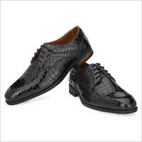 Men Black Leather Party Wear Shoes - Black Patent Leather, Size 6-11 | Lace-up Closure, Soft Leather Lining, Cushioned Insole, Trendy Round Toe Design