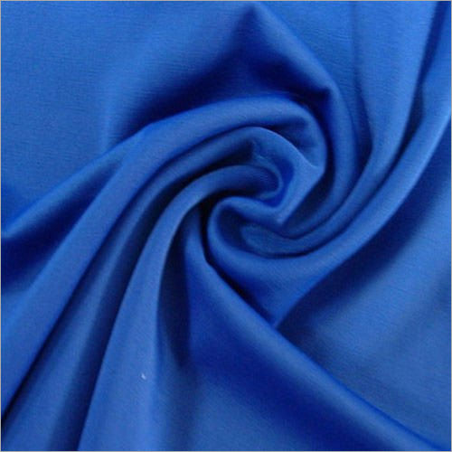 Plain Polyester Lycra Fabric - Color: Blue