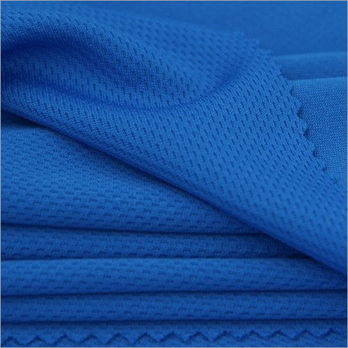 Blue Polyester Knitted Fabric