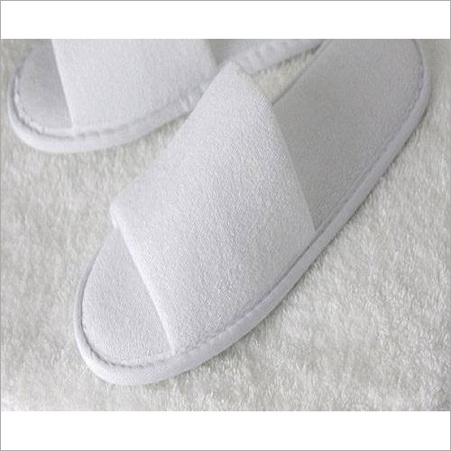 White Terry Spa Slipper Fabric