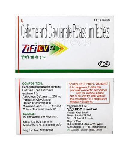 Cefixime And Clavulanate Tablet