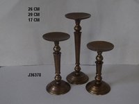 Aluminum Candle Holder Antique Brass Finish Squirrel