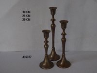 Aluminum Candle Holder Antique Brass Finish Squirrel