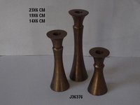 Aluminum Candle Holder Antique Brass Finish Squirrel
