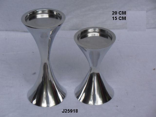 Aluminum Candle Holder Brass Finish