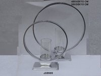 Aluminum Candle Holder Brass Finish