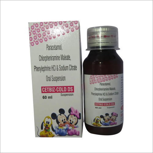 Paracetamol Chlorpheniramine Maleate Phenylephrine HCl And Sodium Citrate Oral Suspension