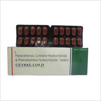 Paracetamol Cetirizine Hydrochloride And Phenylephrine Hydrochloride Tablets