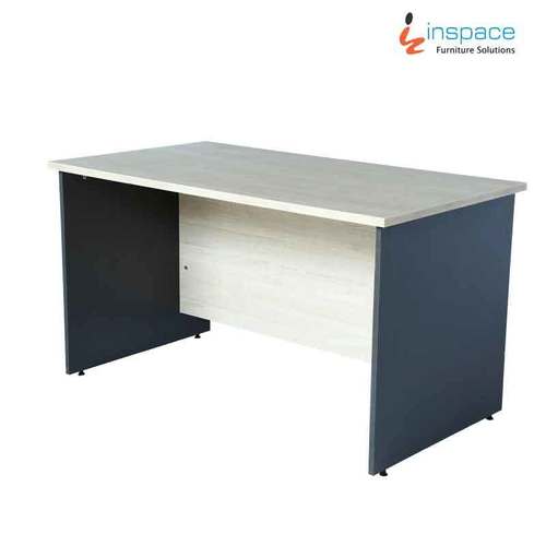 Office Table - Plywood and PVC, 900x600x750 mm, Oak Nottingham and Midnight Grey Shade | Durable, Easy to Install, Modern Design, Edge Banded Finish