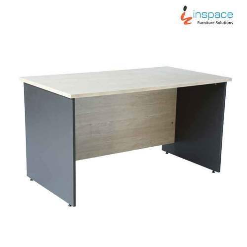 Oak Nottingham And Midnight Grey Shade Office Table - Venus