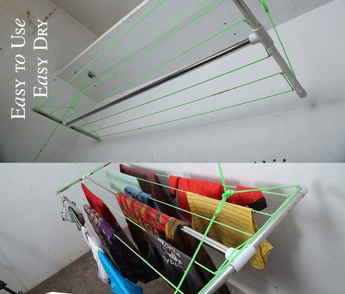 Nylon rope Type Basic Ceiling Mounting Cloth Dryer