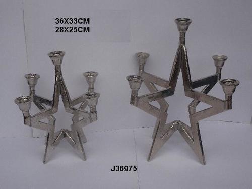 Rough Finish Candle Holder Christmas Decoration