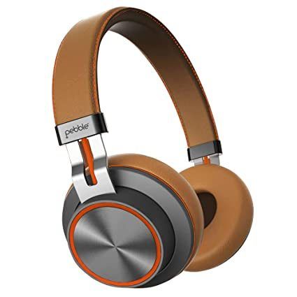 Black & Mocha Pebble Zest Pro Wireless Headphone||Deep Bass|High Sensitive In-Built Mic|Effective Noise Cancellation