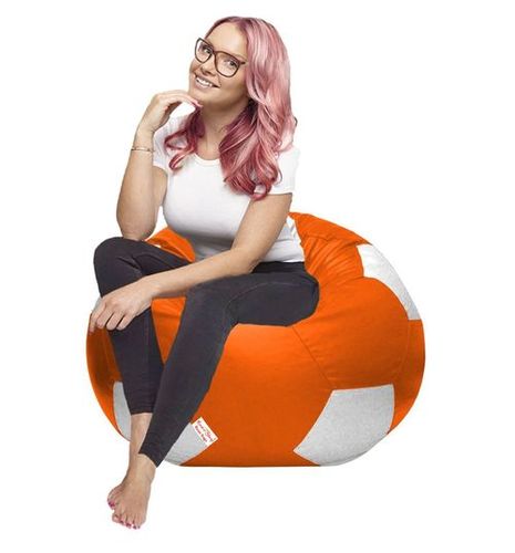 Faux Leather Football Bean Bag Cover Xxxl Without Beans